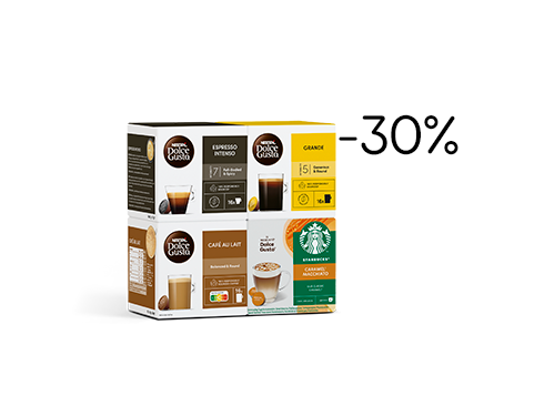 30 % auf alle Kaffeekapseln | NESCAFÉ® Dolce Gusto® header image