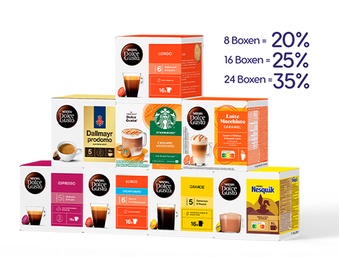 Top-Angebot: Bis zu 35 % Rabatt | NESCAFÉ® Dolce Gusto® header image