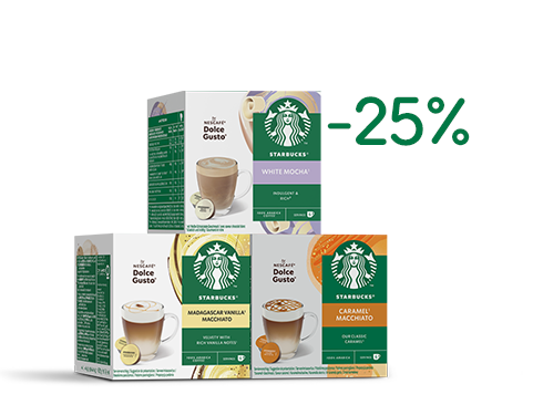 Spare 25 % auf Starbucks® Kapseln I NESCAFÉ® Dolce Gusto® header image