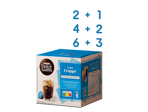 Gratis Boxen mit Iced Frappé sichern | NESCAFÉ® Dolce Gusto® header image