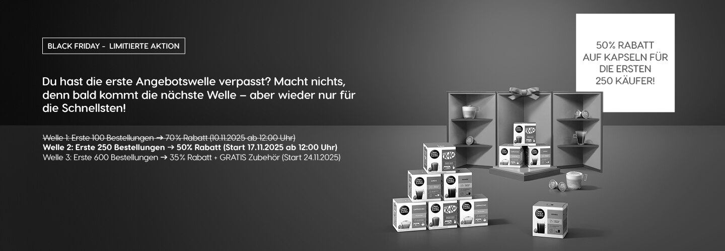 BLACK FRIDAY -  Limitierte Aktion* | NESCAFÉ® Dolce Gusto® banner