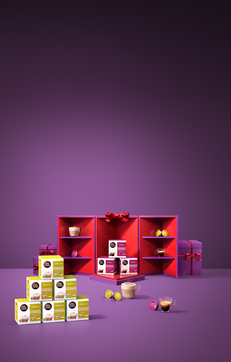 Holiday Coffee Deals – Bis zu 45 % Rabatt auf Vorteilspacks  I NESCAFÉ® Dolce Gusto®  banner