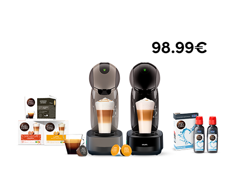 Infinissima Touch in Schwarz oder Taupe und Kapselboxen plus Entkalker für nur 98.99 € | NESCAFÉ® Dolce Gusto® header image