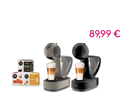 Infinissima Touch in Schwarz oder Taupe und Kapselboxen für nur 89.99 € | NESCAFÉ® Dolce Gusto®  header image