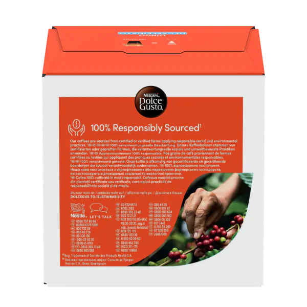 Lungo Decaffeinato Box - Rückseite mit Produktinformationen - NESCAFÉ® Dolce Gusto® thumbnail