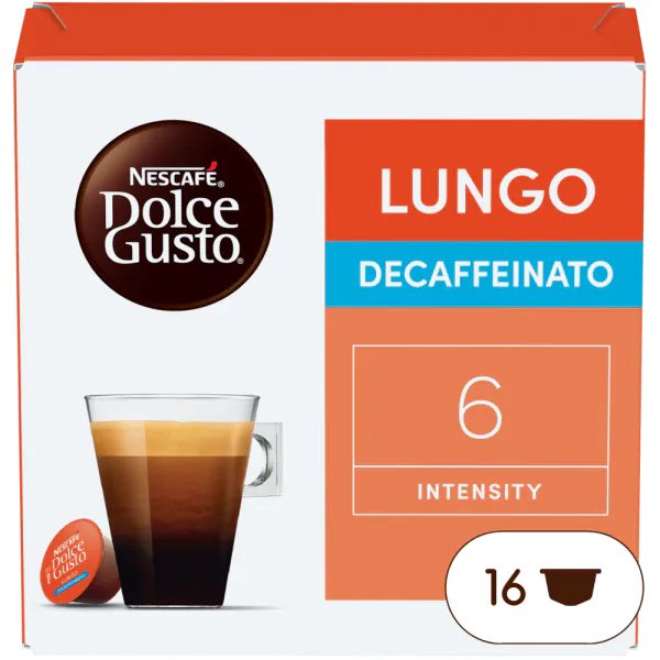 Lungo Decaffeinato Box - Vorderseite - NESCAFÉ® Dolce Gusto® thumbnail