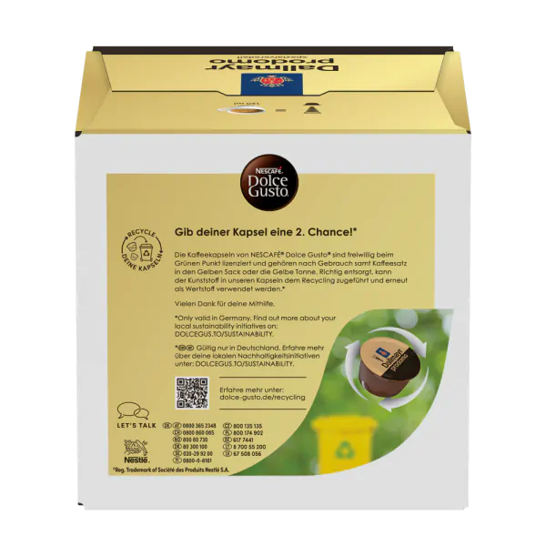 Dallmayr Prodomo Box - Rückseite mit Produktinformationen - NESCAFÉ® Dolce Gusto® thumbnail