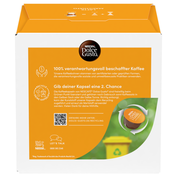 DOLCE GUSTO® LATTE MACCHIATO Box - Rückseite mit Produktinformationen - NESCAFÉ® Dolce Gusto® thumbnail