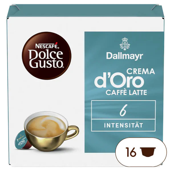 Dallmayr Crema d Oro Caffe Latte Kapseln NESCAFE Dolce Gusto