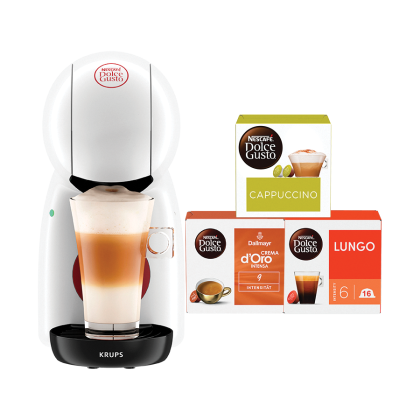 Piccolo® XS - Manuell - Weiss Kaffeemaschine vorne | Nescafé Dolce Gusto
