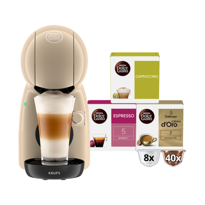 Piccolo® XS - Manuell - Taupe Kaffeemaschine vorne | Nescafé Dolce Gusto