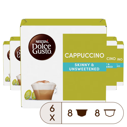 VORTEILSPACK CAPPUCCINO FETTARM & UNGESÜSST – 96 KAPSELN
