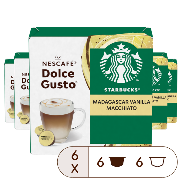 VORTEILSPACK STARBUCKS® MADAGASCAR VANILLA MACCHIATO – 72 KAPSELN