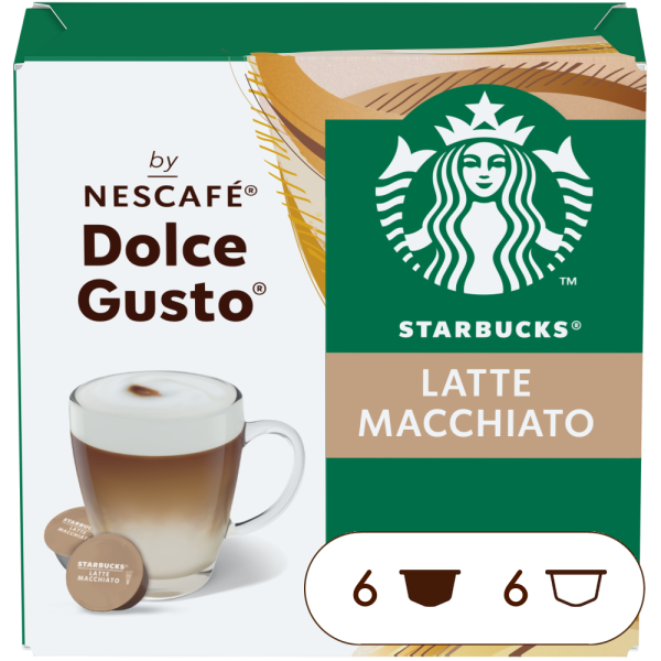 STARBUCKS® LATTE MACCHIATO Box - Vorderseite - NESCAFÉ® Dolce Gusto®
