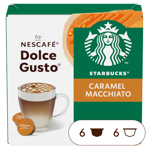 STARBUCKS® CARAMEL MACCHIATO Box - Vorderseite - NESCAFÉ® Dolce Gusto®