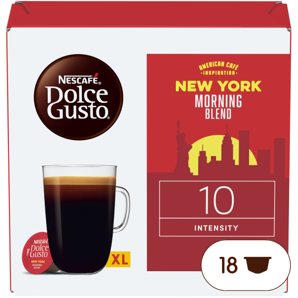 NEW YORK MORNING BLEND Box - Vorderseite - NESCAFÉ® Dolce Gusto®