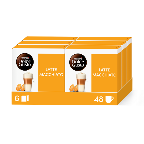 VORTEILSPACK LATTE MACCHIATO – 96 KAPSELN Box - Vorderseite - NESCAFÉ® Dolce Gusto®