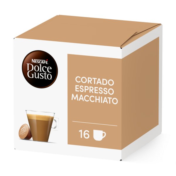 DOLCE GUSTO® CORTADO ESPRESSO MACCHIATO Box - Vorderseite - NESCAFÉ® Dolce Gusto®