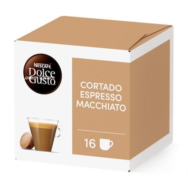 DOLCE GUSTO® CORTADO ESPRESSO MACCHIATO Box - Vorderseite - NESCAFÉ® Dolce Gusto®