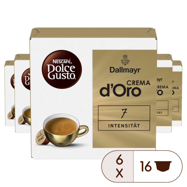 DALLMAYR CREMA D'ORO VORTEILSPACK 96 KAPSELN Box - NESCAFÉ® Dolce Gusto®