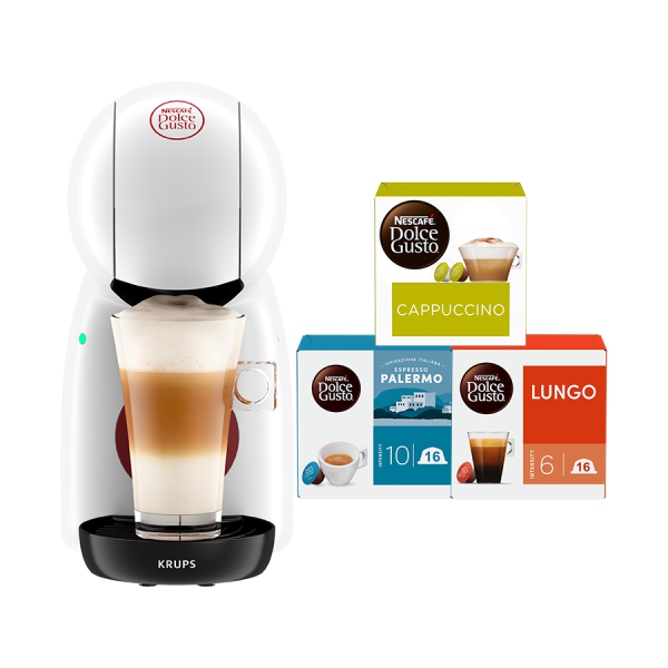 Piccolo® XS - Manuell - Weiss Kaffeemaschine vorne | Nescafé Dolce Gusto
