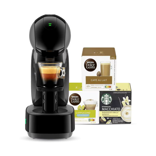 Infinissima Touch automatische Kaffeekapselmaschine Schwarz von Krups® - Vorderseite - NESCAFÉ® Dolce Gusto®