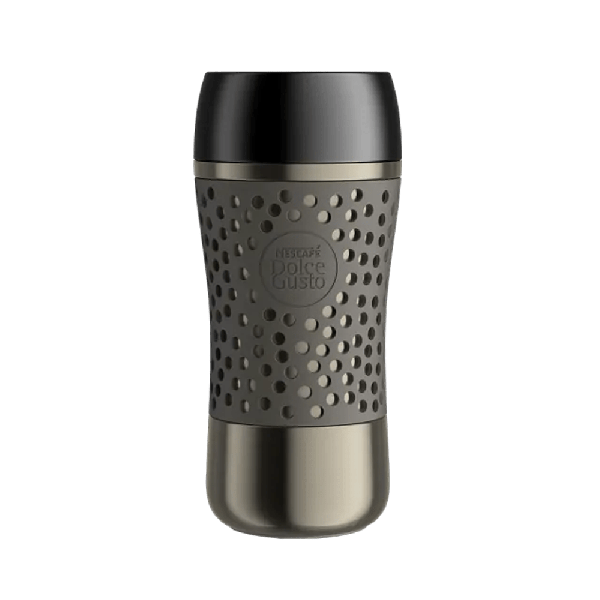 Thermobecher Metallic-Grau