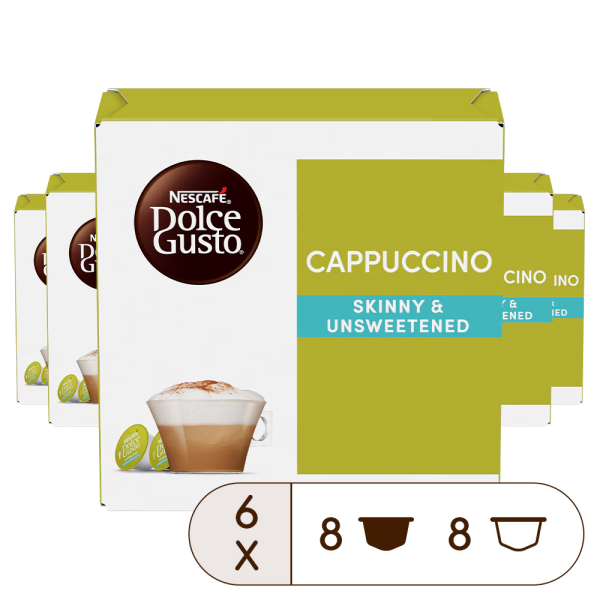 VORTEILSPACK CAPPUCCINO FETTARM & UNGESÜSST – 96 KAPSELN