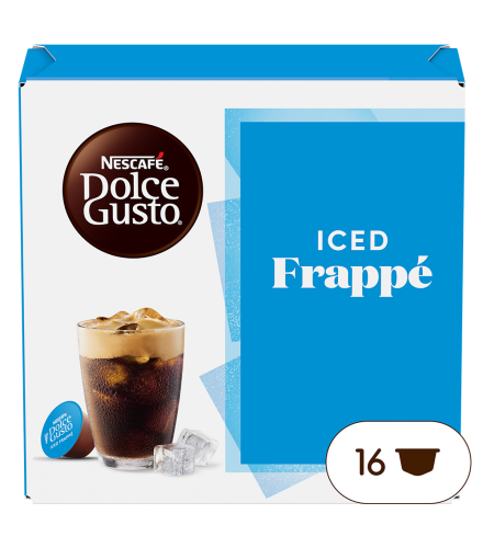 Vorderansicht einer Packung Iced Frappé Kapseln