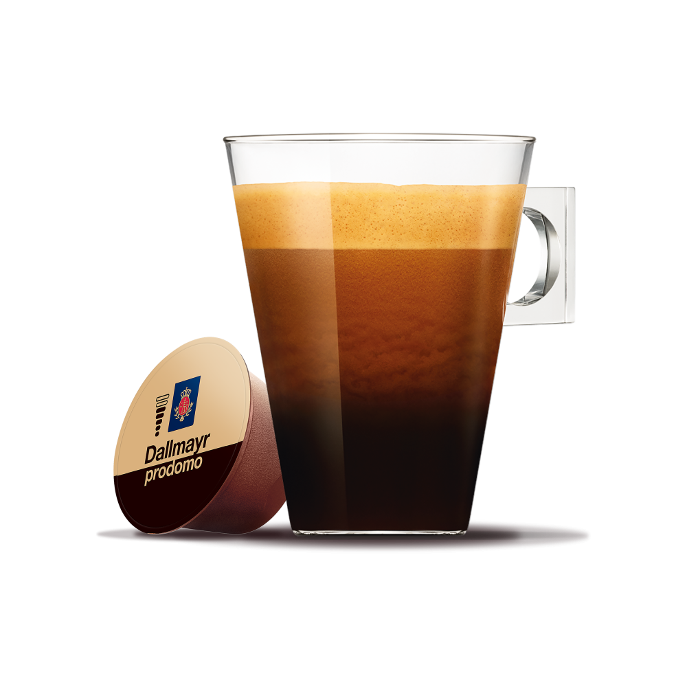 Dallmayr Prodomo in der Tasse nach der Zubereitung - NESCAFÉ® Dolce Gusto®