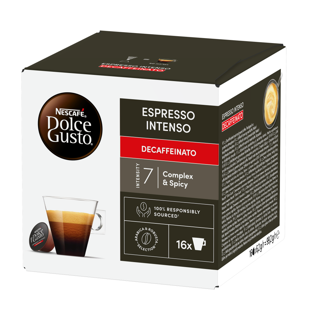Espresso Intenso Decaffeinato Box - NESCAFÉ® Dolce Gusto® Espresso Intenso Decaffeinato Box - NESCAFÉ® Dolce Gusto®