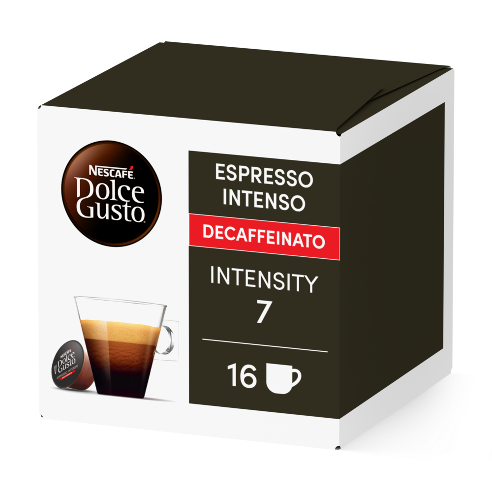 Espresso Intenso Decaffeinato Box - Vorderseite - NESCAFÉ® Dolce Gusto®