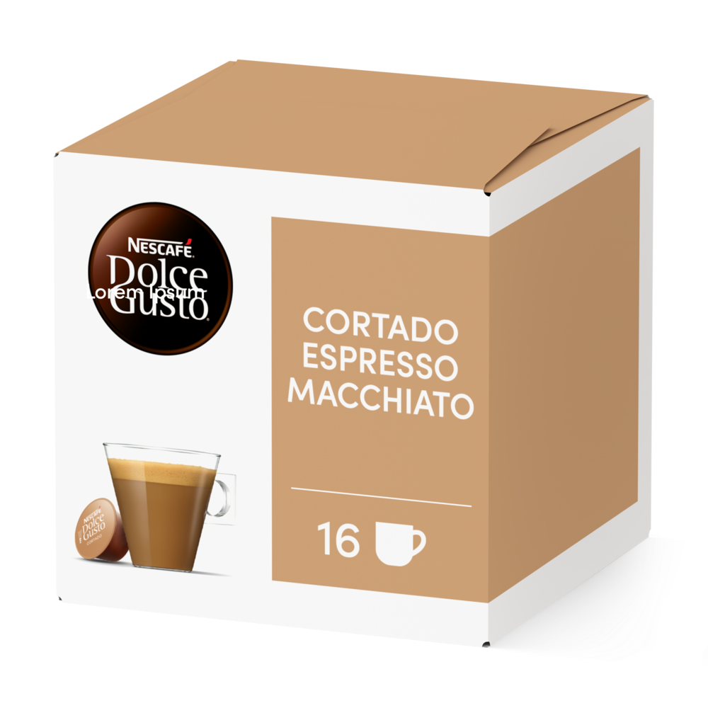 DOLCE GUSTO® CORTADO ESPRESSO MACCHIATO Box - Vorderseite - NESCAFÉ® Dolce Gusto®