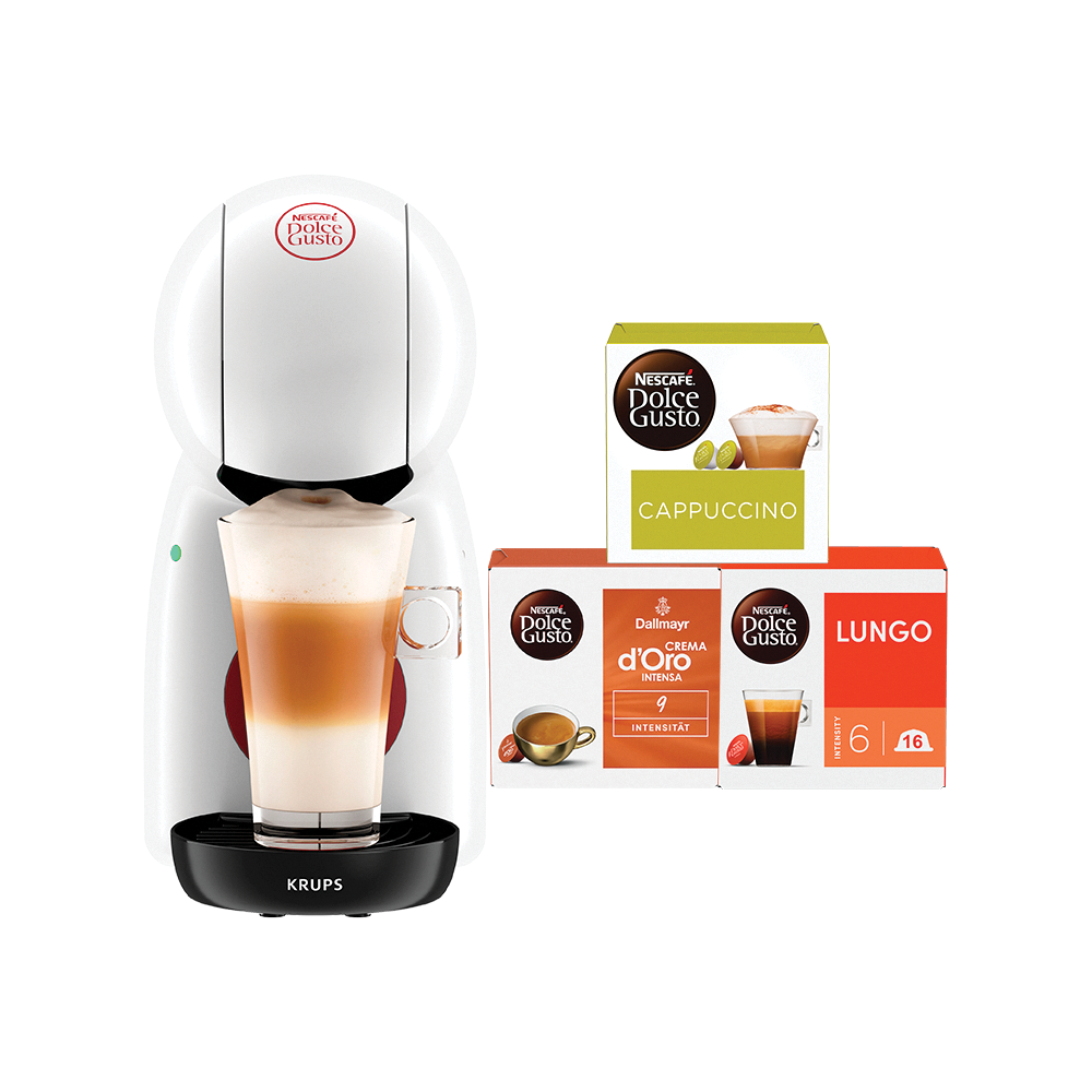 Piccolo® XS - Manuell - Weiss Kaffeemaschine vorne | Nescafé Dolce Gusto