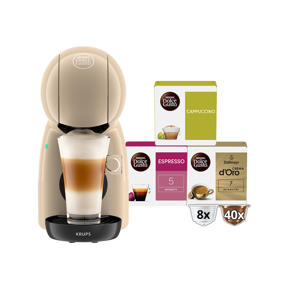 Piccolo® XS - Manuell - Taupe Kaffeemaschine vorne | Nescafé Dolce Gusto Piccolo® XS - Manuell - Taupe Kaffeemaschine vorne | Nescafé Dolce Gusto