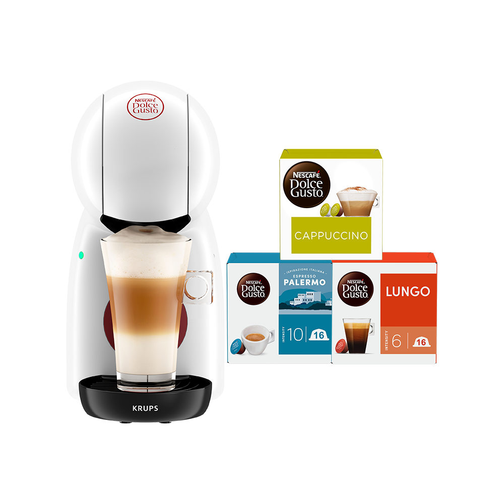 Piccolo® XS - Manuell - Weiss Kaffeemaschine vorne | Nescafé Dolce Gusto
