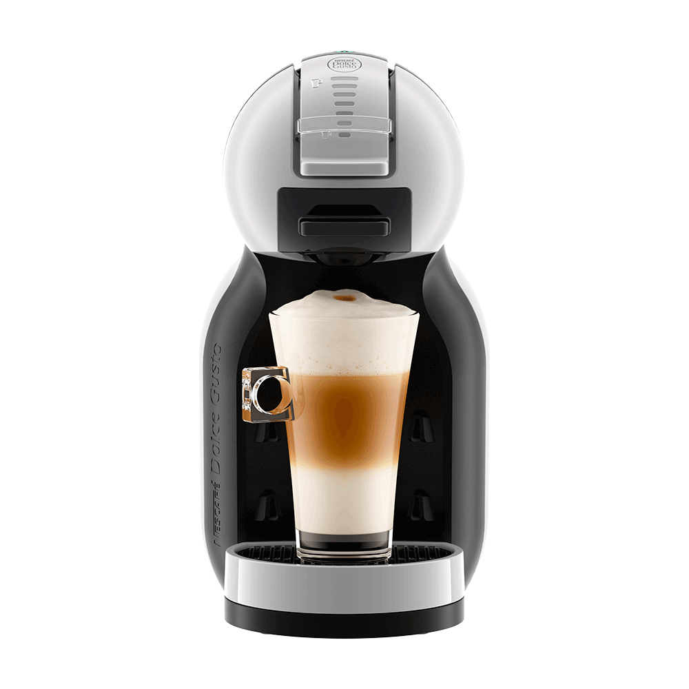 Mini Me automatische Kaffeekapselmaschine Arktisch-Grau von Krups® - Vorderseite - NESCAFÉ® Dolce Gusto®
