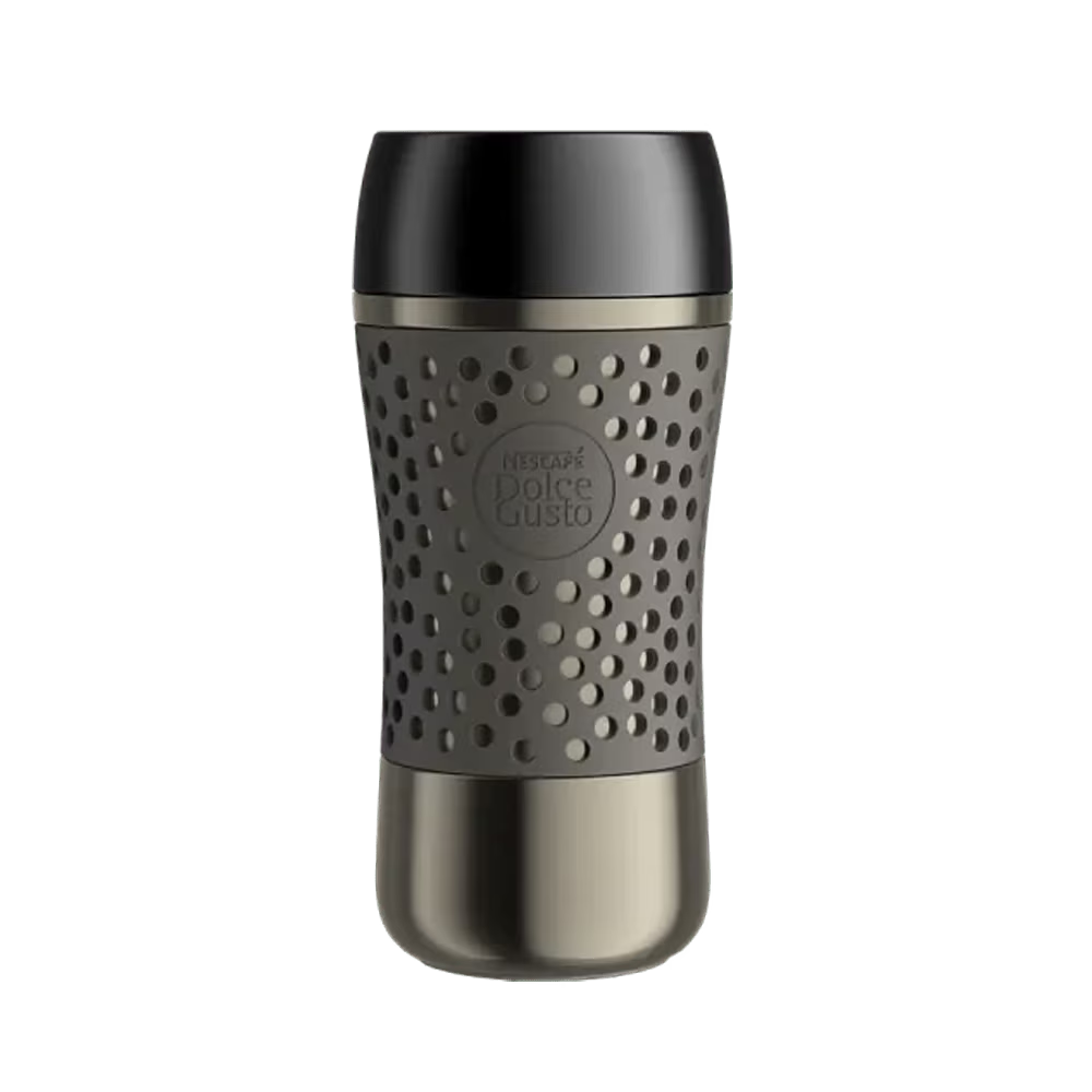 Thermobecher Metallic-Grau