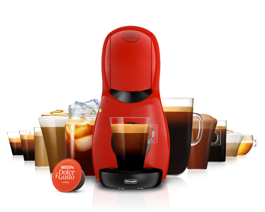 Piccolo XS manuelle Kaffeekapselmaschine rot von Delonghi®