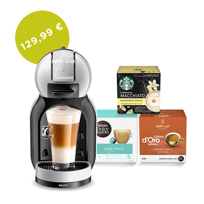 Mini Me automatische Kaffeekapselmaschine arktisch-grau von Krups®