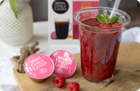 Kaffee-Himbeer-Smoothie