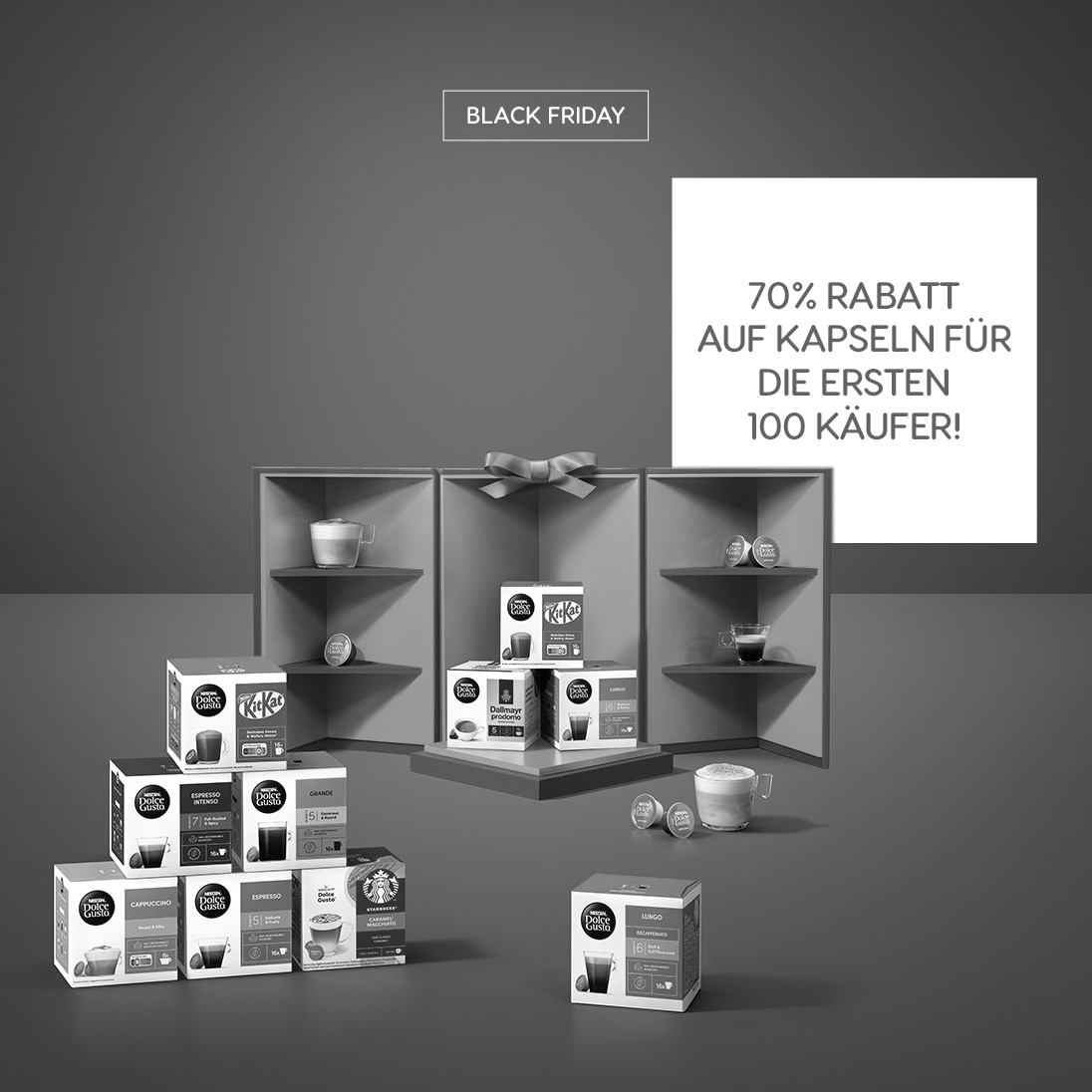 70 % Rabatt auf Kapseln für die ersten 100 Käufer!