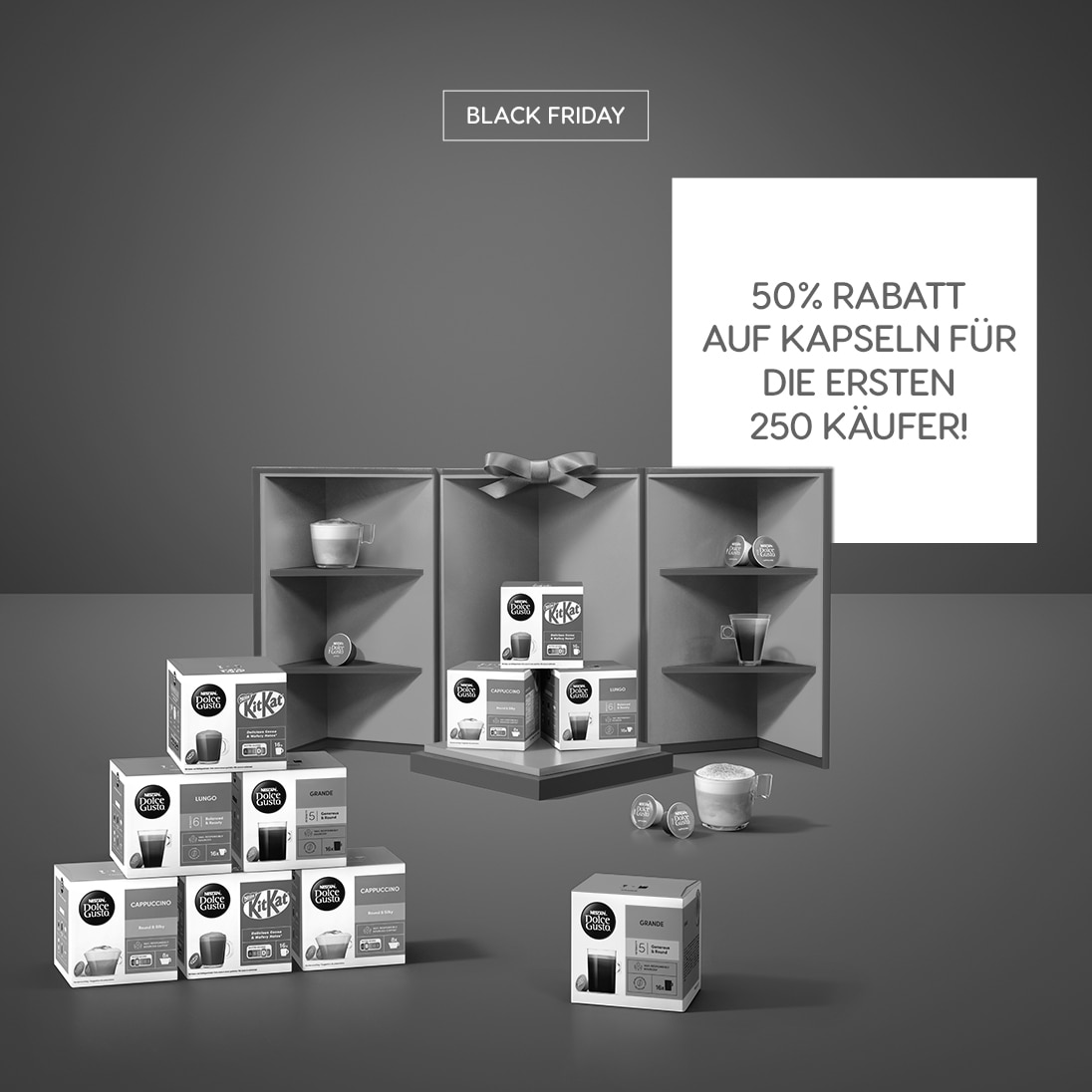 50 % Rabatt auf Kapseln für die ersten 250 Käufer!