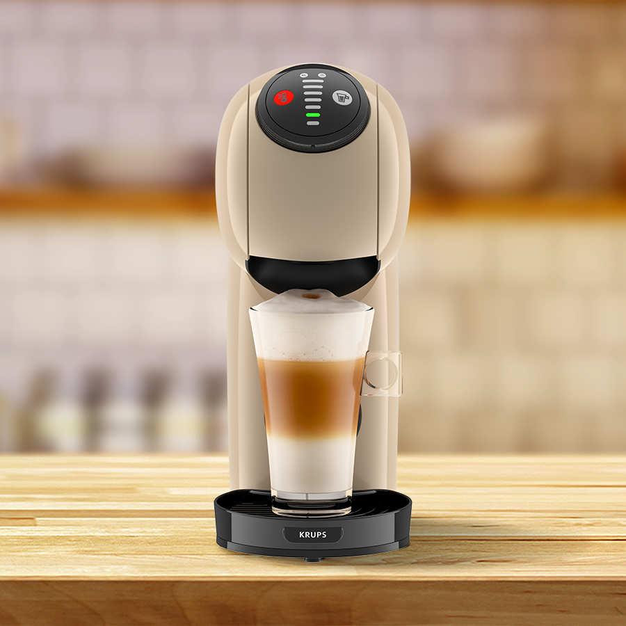 Genio S automatische Kaffeekapselmaschine Taupe von Krups® - Close Up - NESCAFÉ® Dolce Gusto®