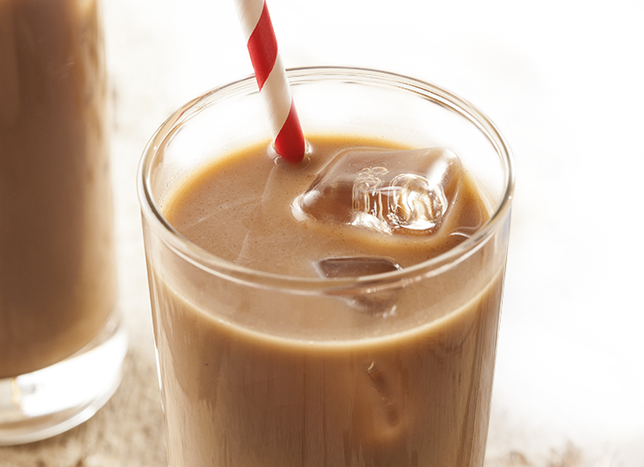 Leckerer Iced Vanilla Macchiato Shake