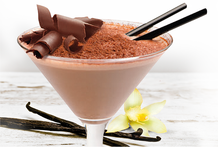 Luxury Lungo mit Vanille und Schokorollen
