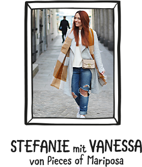 Stefanie mit Vanessa von Pieces of Mariposa