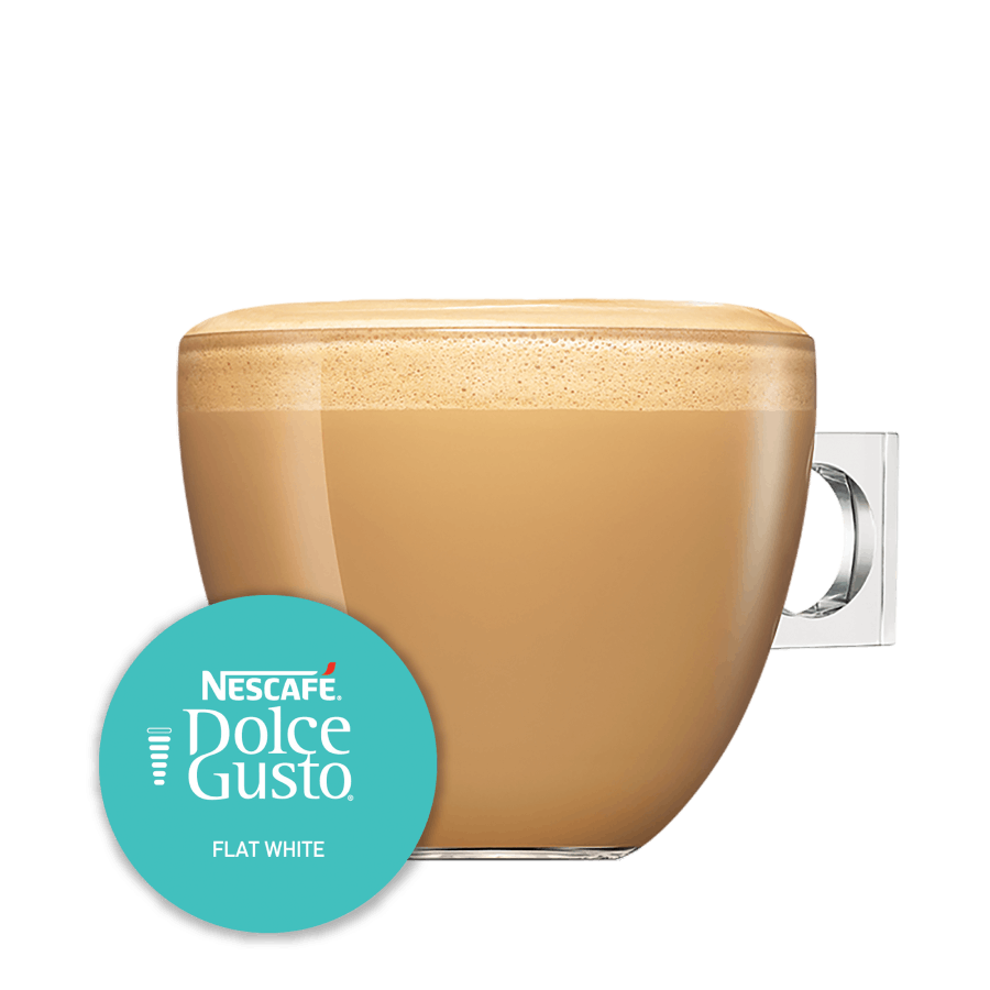 Flat White Tasse und Kaffekapsel - NESCAFÉ® Dolce Gusto®
