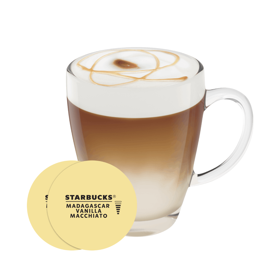 Starbucks® by Nescafé® Dolce Gusto® Madagascar Vanilla Macchiato Tasse und Kaffekapsel - NESCAFÉ® Dolce Gusto®