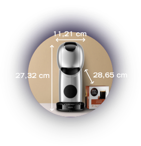 Genio S Maße - h: 27,32cm, b: 11,21cm, t: 28,65cm